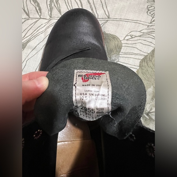 Red Wing 2955 Blacksmith Boot in Black Spitfire Leather Men’s Size 10.5 - Picture 5 of 8